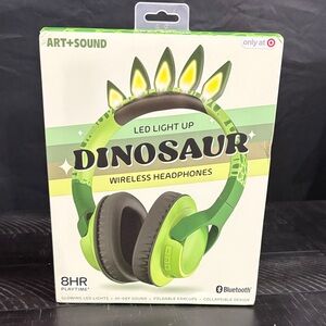 Art + Sound Dinosaur Wireless Headphones